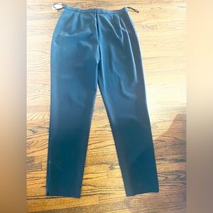 Donna Karan Signature Matte Black Silk Pants NWT sz14